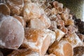 Pile of Rock Salt Lamps